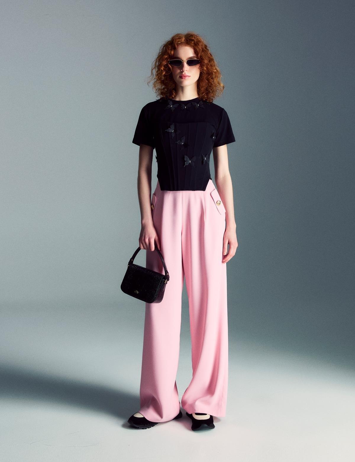 Lissa Pink Women's Trousers