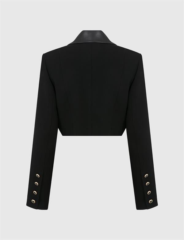 Loıza Black Women's Crop Jacket