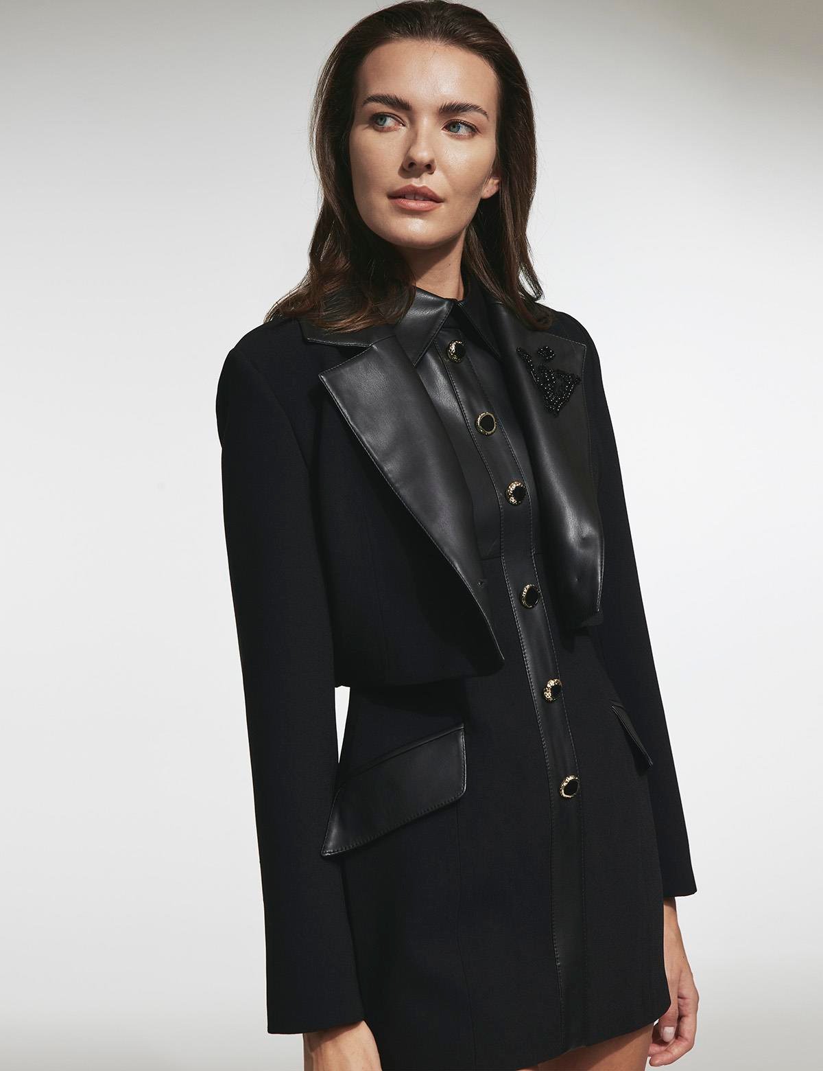 Loıza Black Women's Crop Jacket