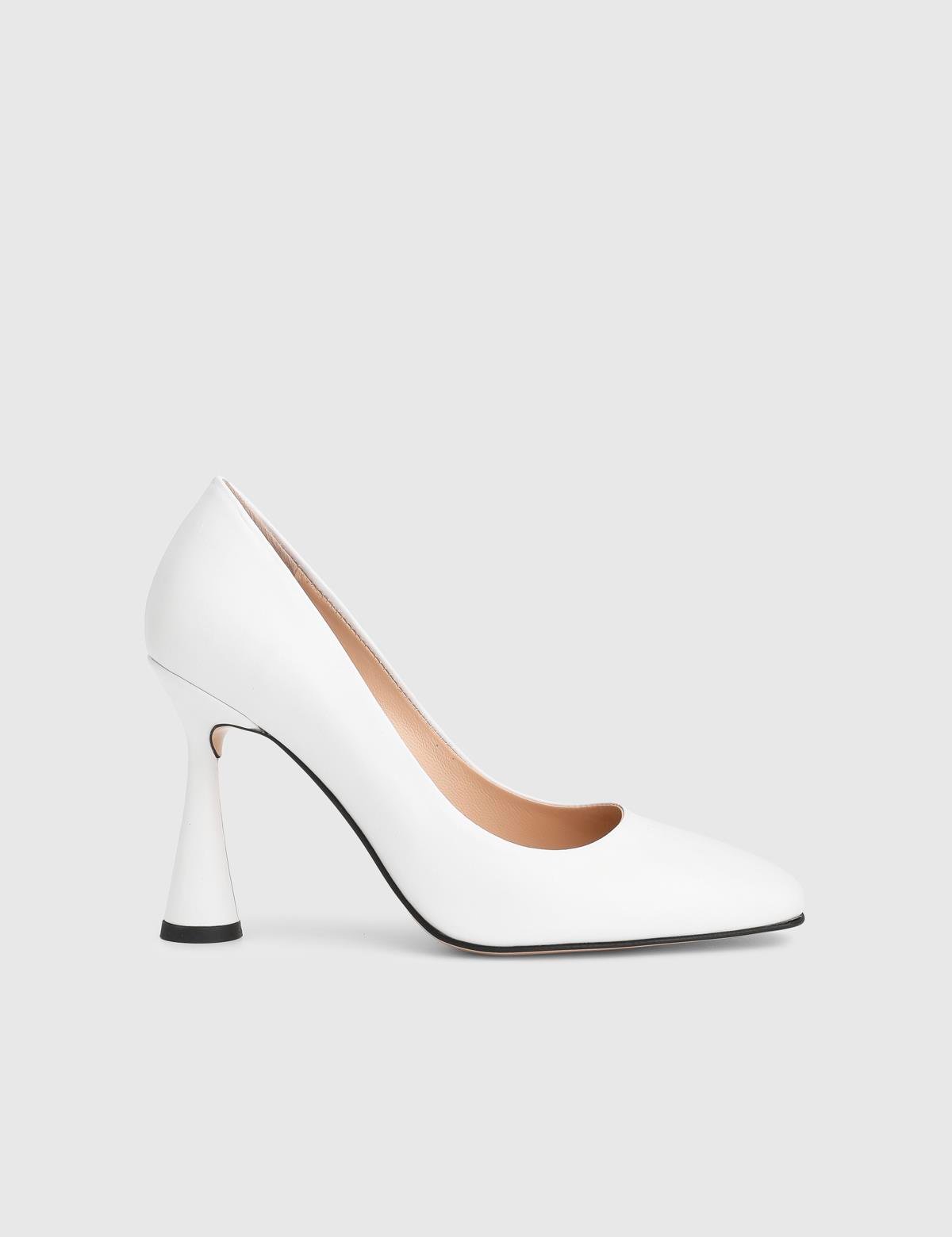 Lorel White Leather Women's Pump