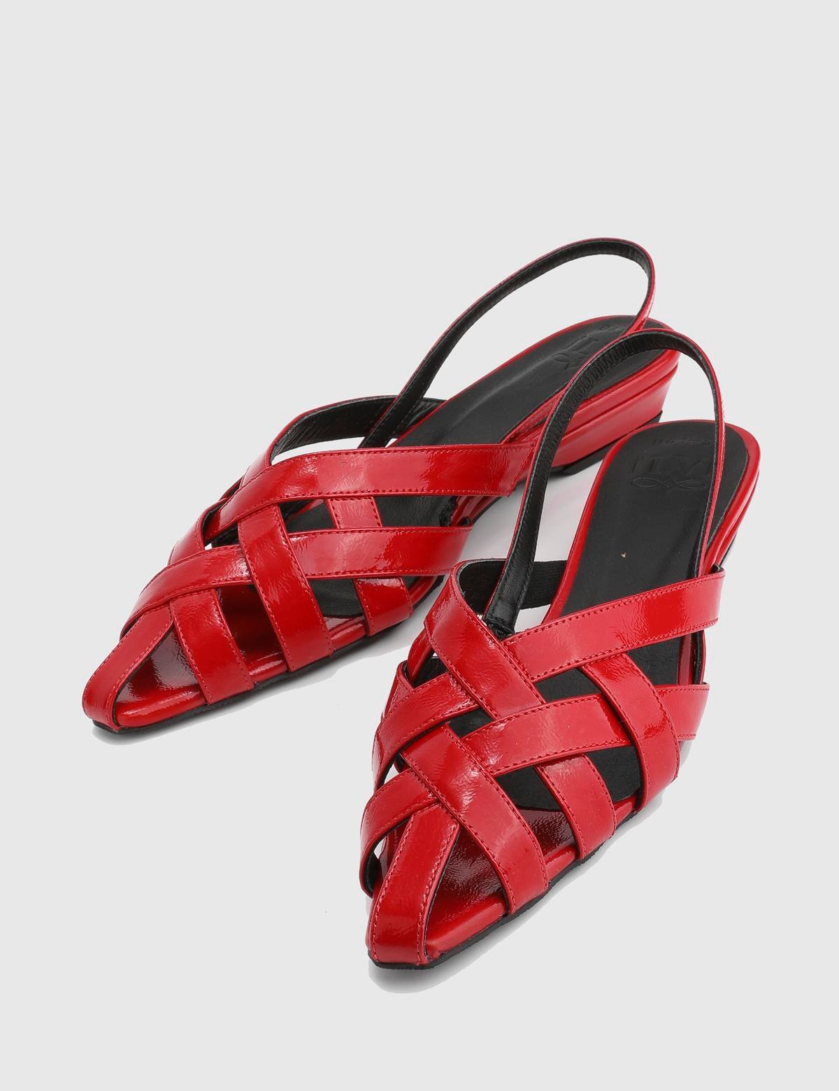 Machu Red Patent Leather Women's Sandal