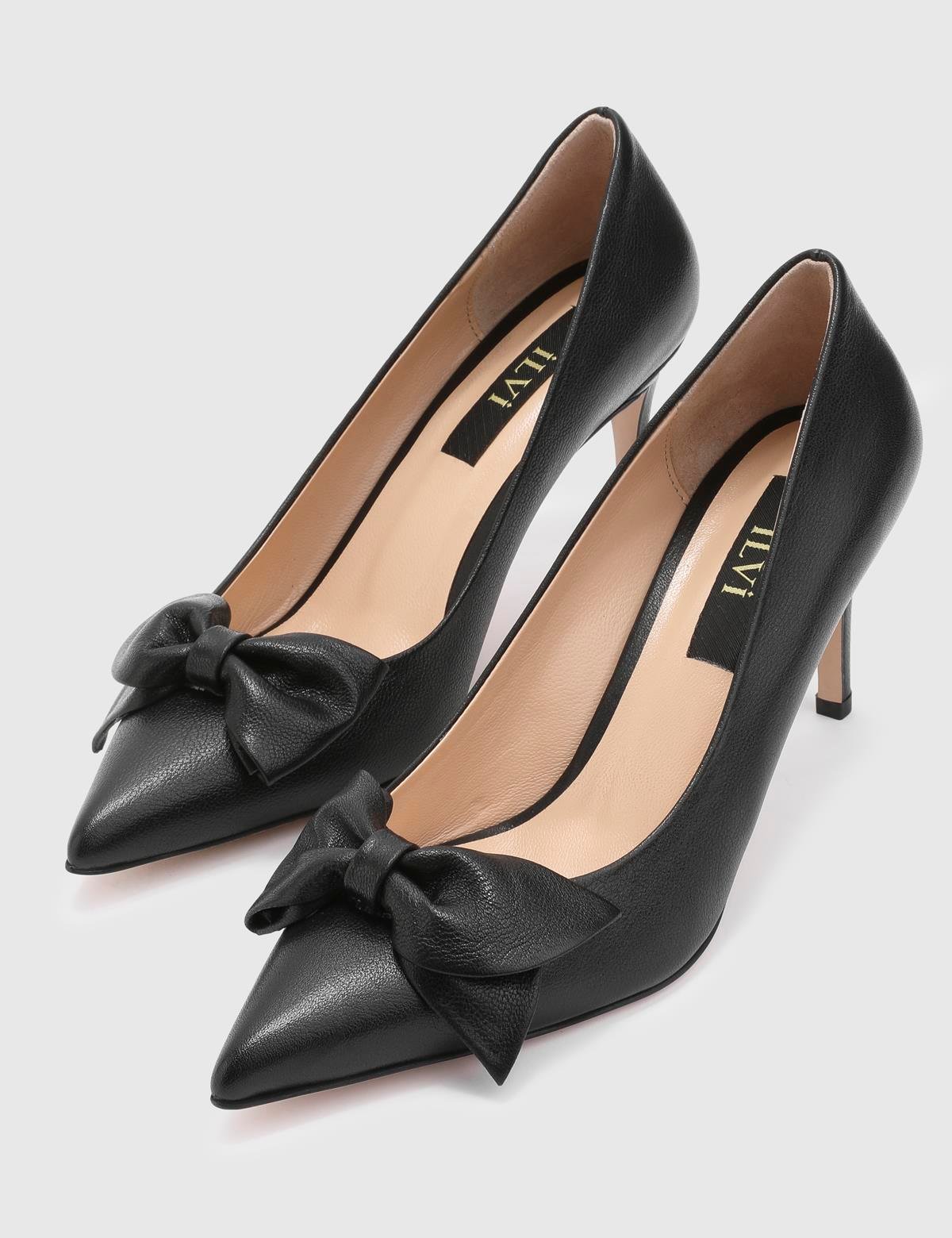 Madeira Black Buffalo Leather Women's Pump