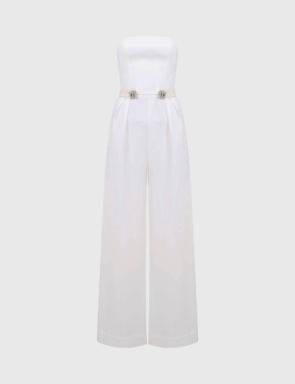 Malone Ecru Women's Jumpsuit