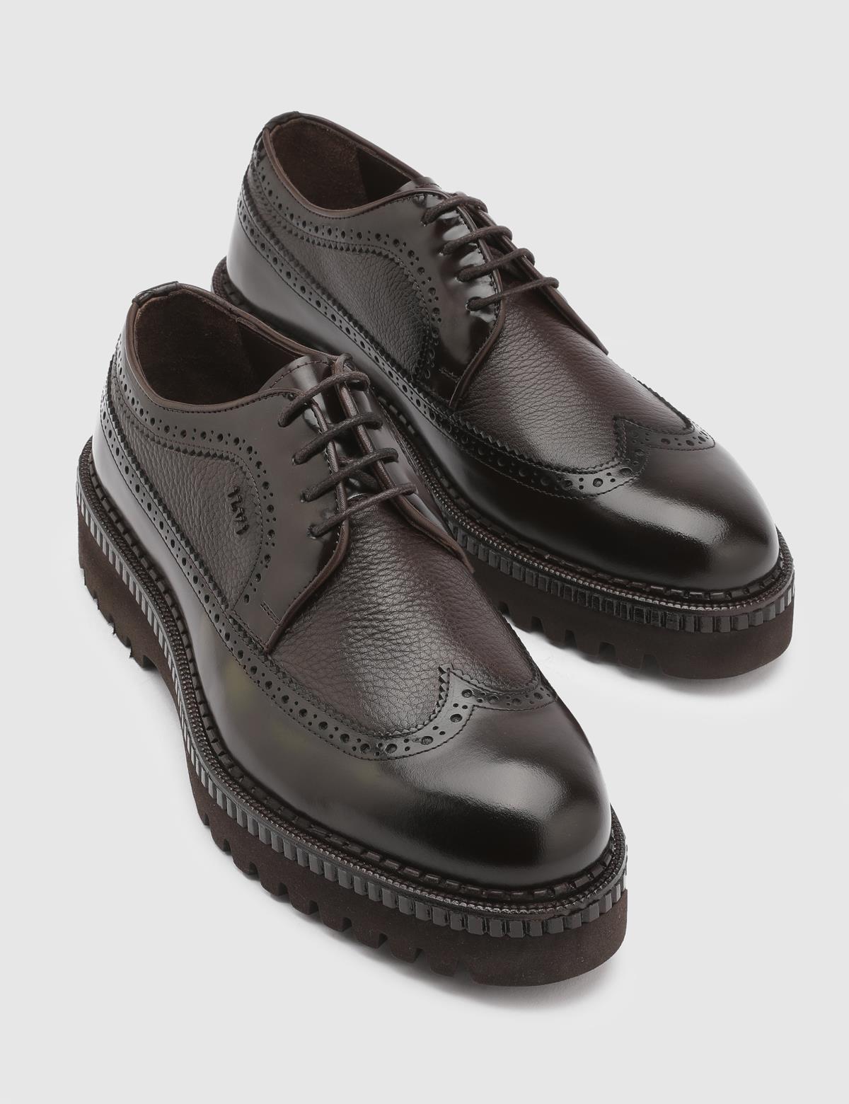 Manzi Brown Florentic Leather Men's Oxford