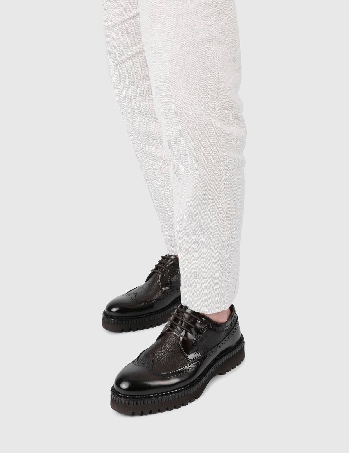 Manzi Brown Florentic Leather Men's Oxford