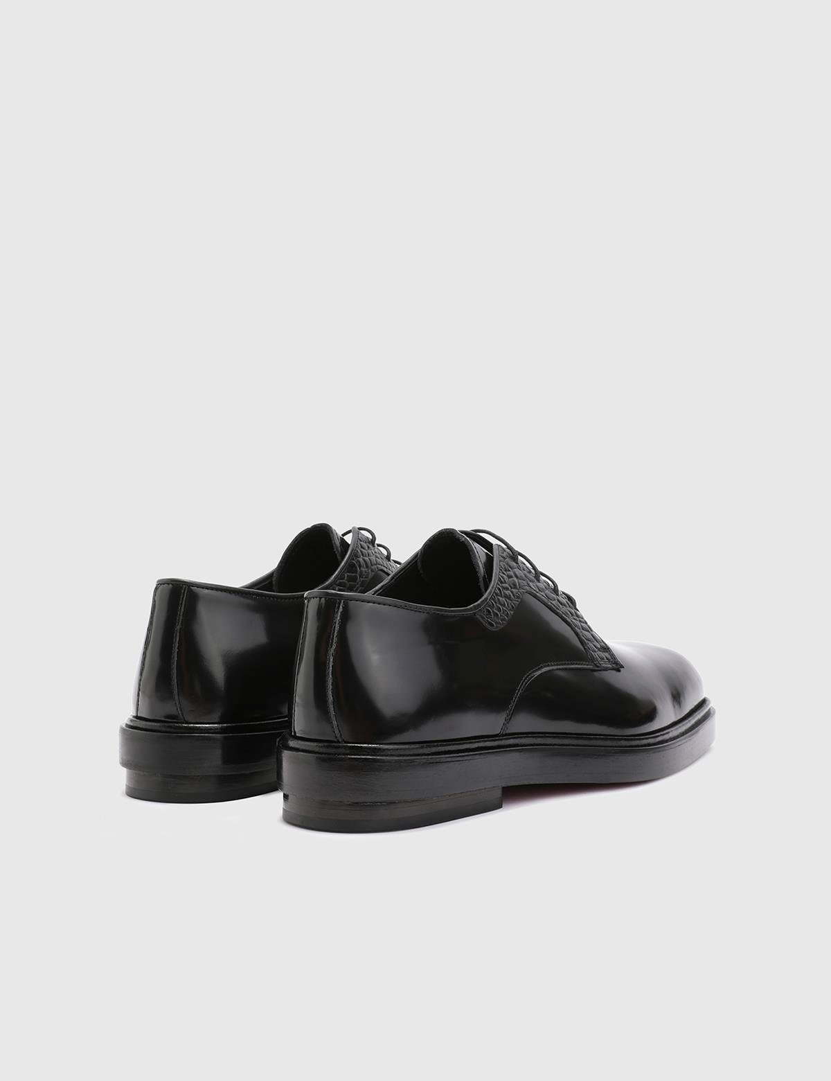 Marlow Black Florentic Leather Men's Oxford