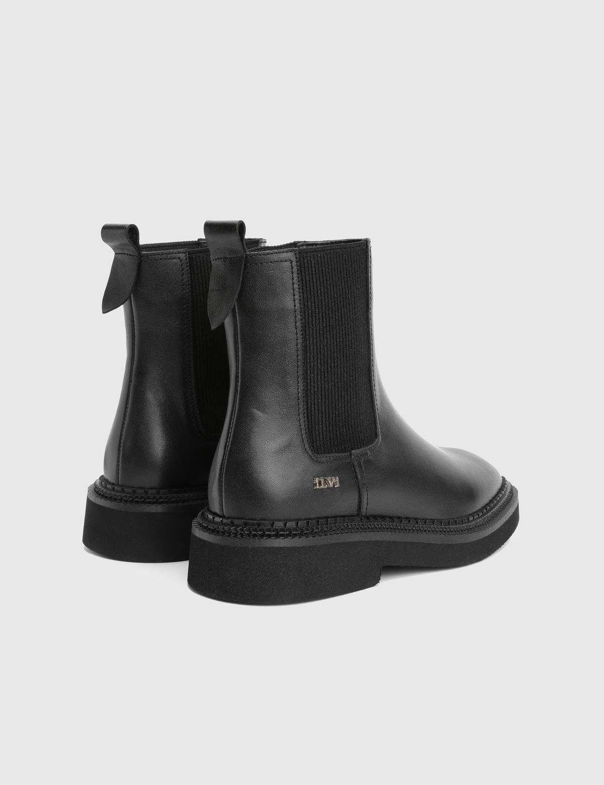 Matew Black Leather Women's Boot