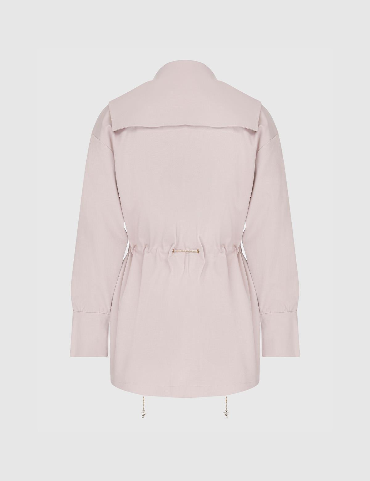 Matia Powder Pink Women's Trench Coat