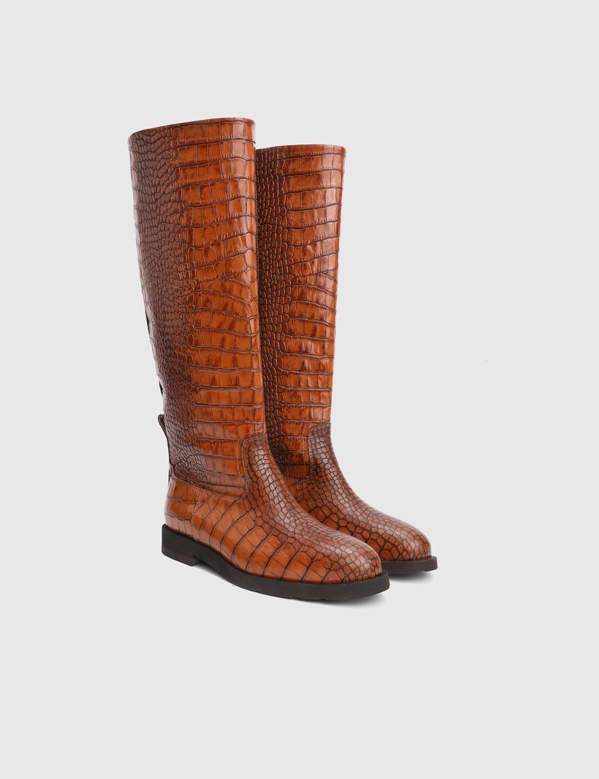 Mavros Saddle Brown Women's High Boot