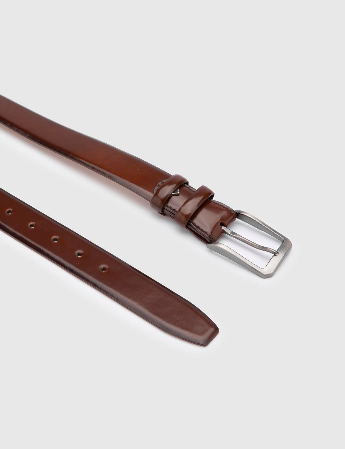Meije Saddle Brown Florentic Leather Men's Belt