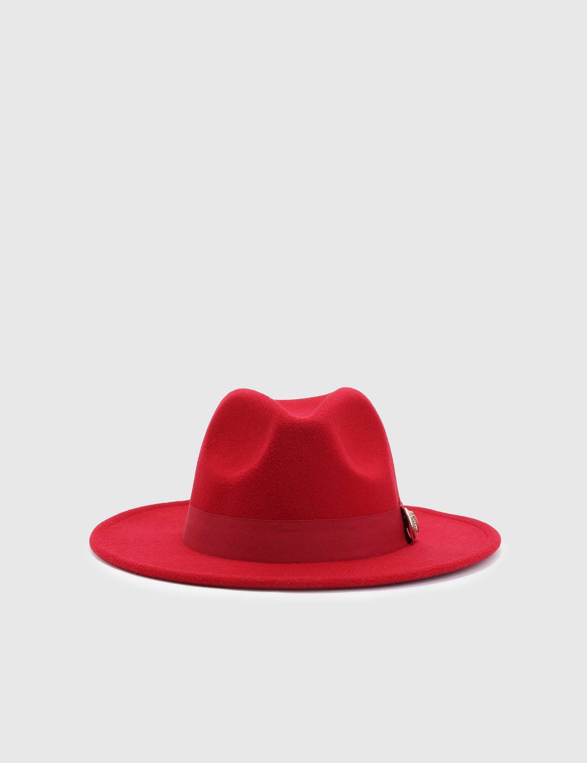 Minako Red Cashmere Women's Hat