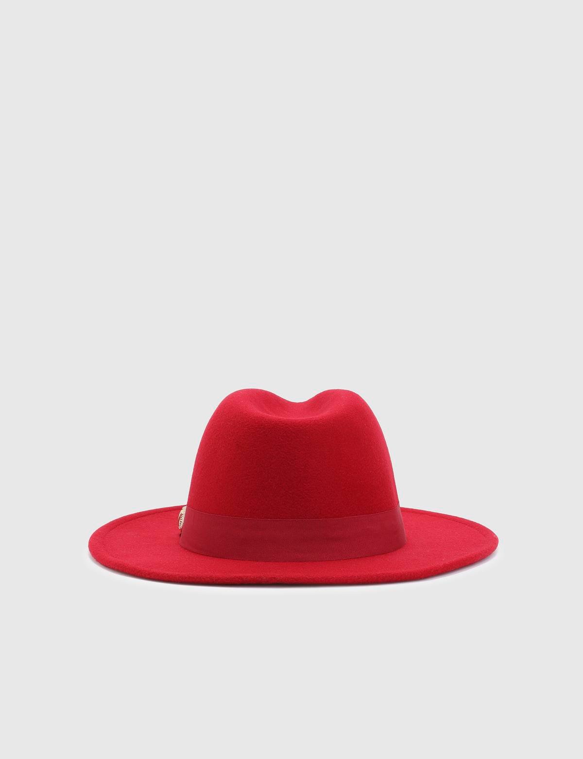 Minako Red Cashmere Women's Hat
