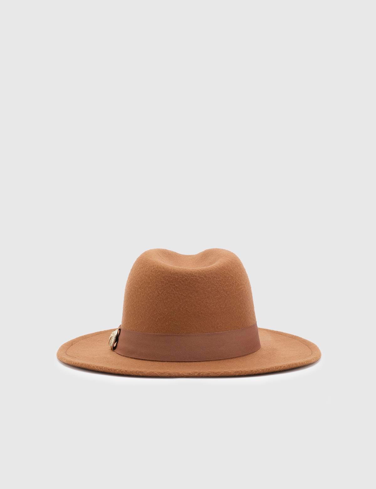 Minako Saddle Brown Cashmere Women's Hat