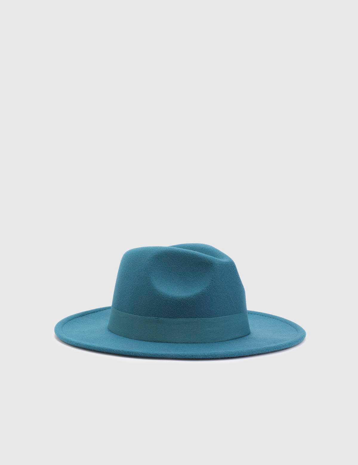 Minako Turquoise Cashmere Women's Hat