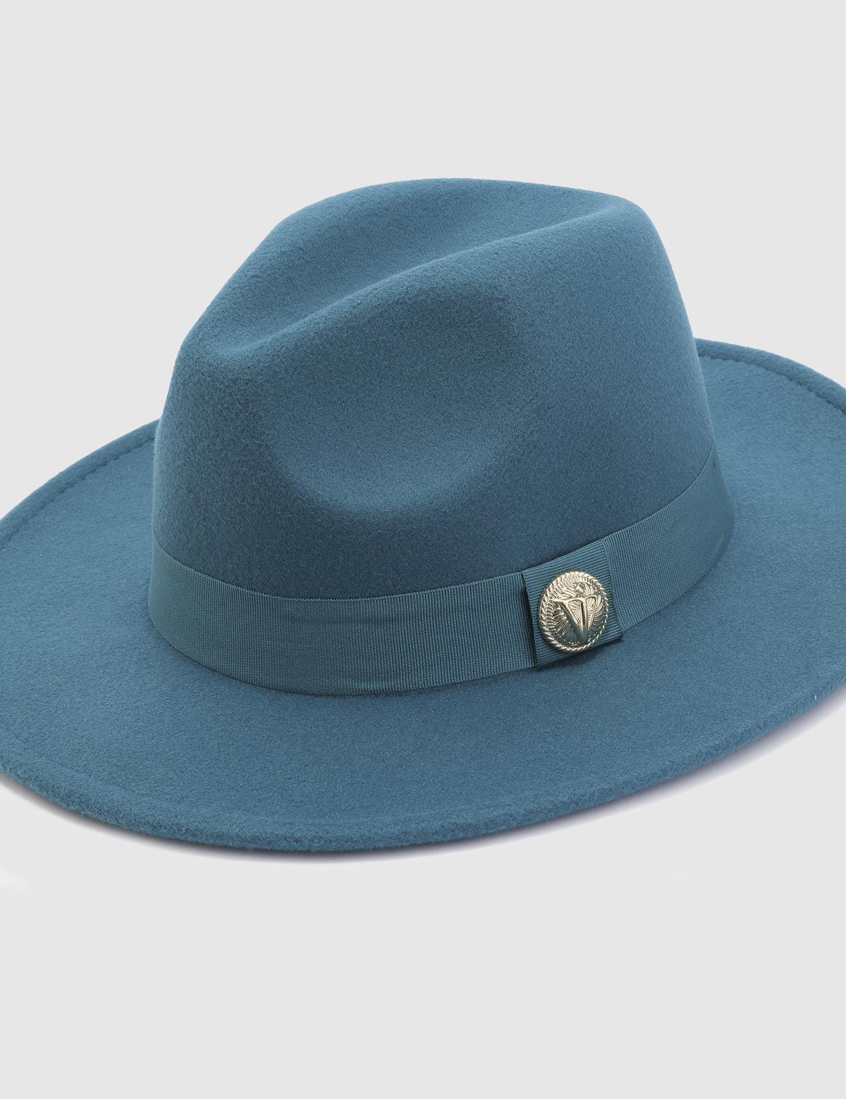 Minako Turquoise Cashmere Women's Hat