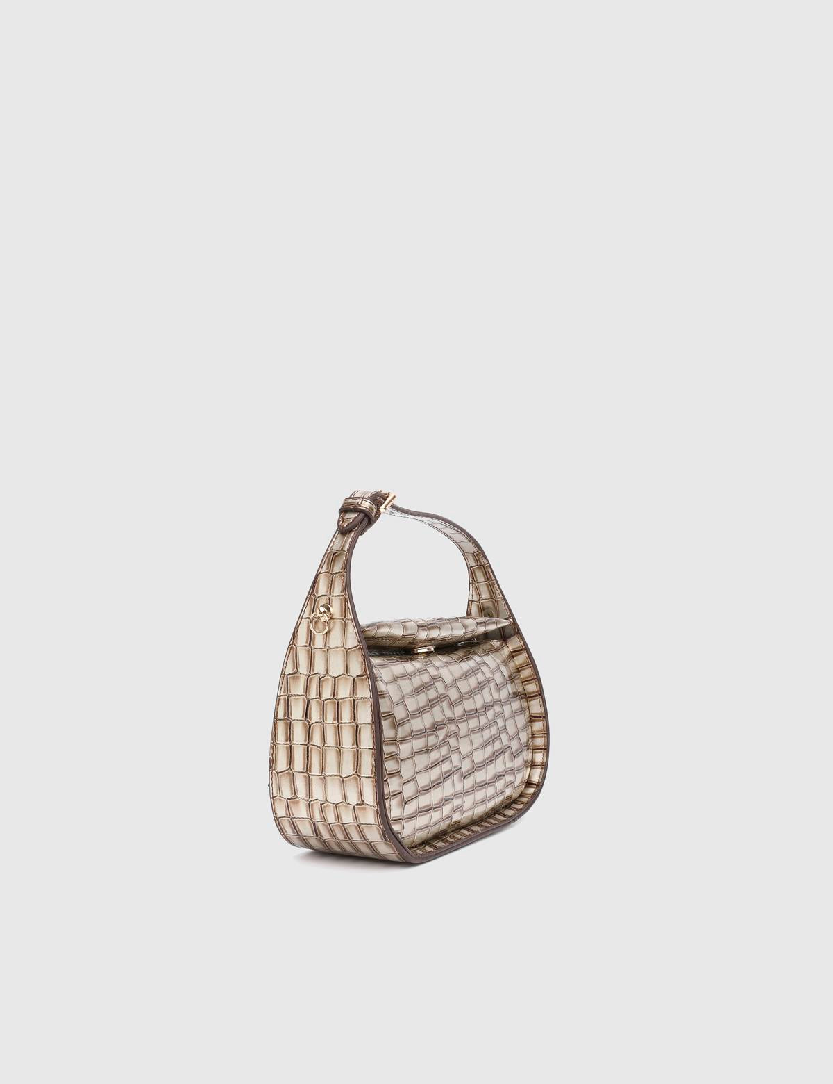 Morina Gold Crocodile Women's Handbag