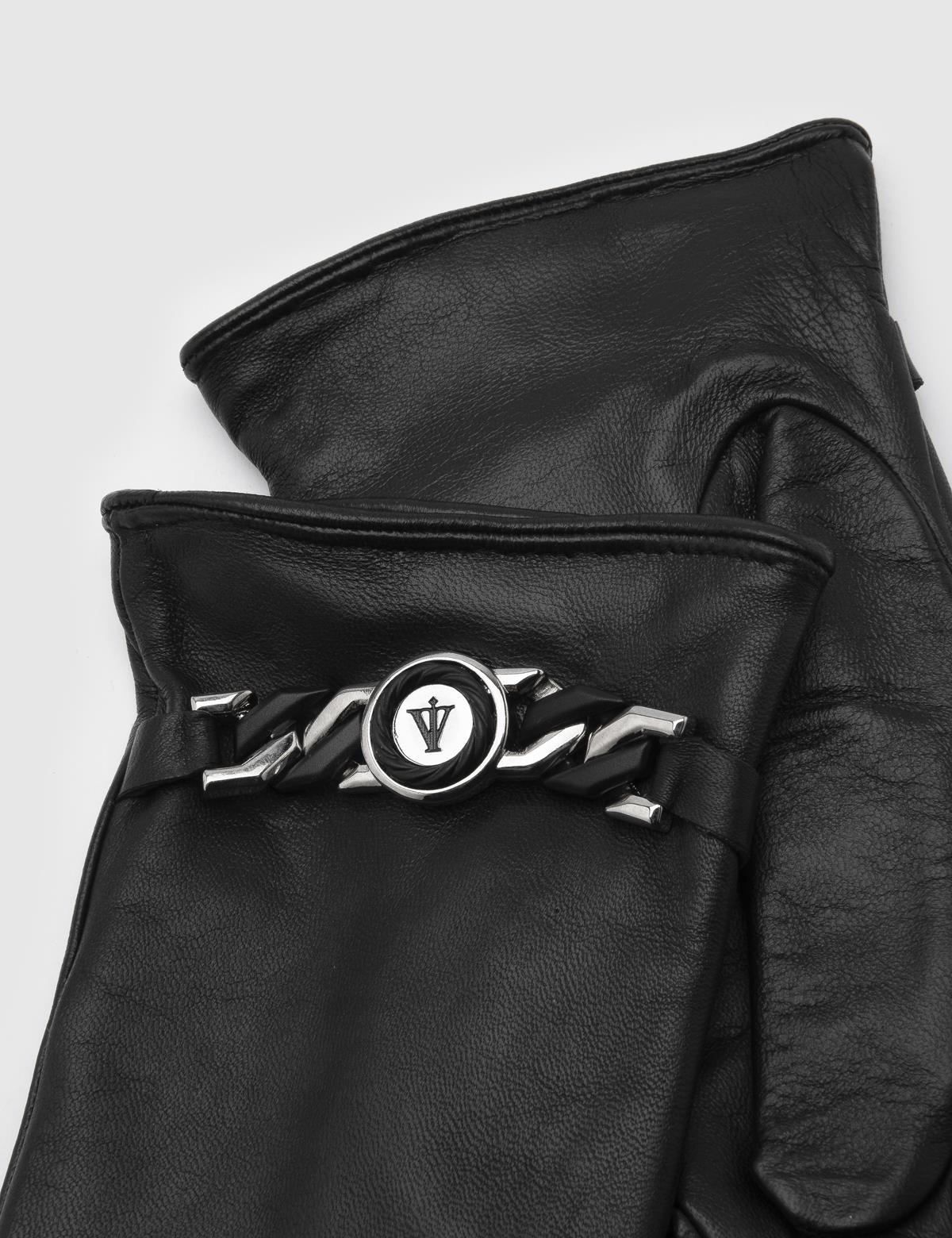 Morse Black Women's Leather Gloves