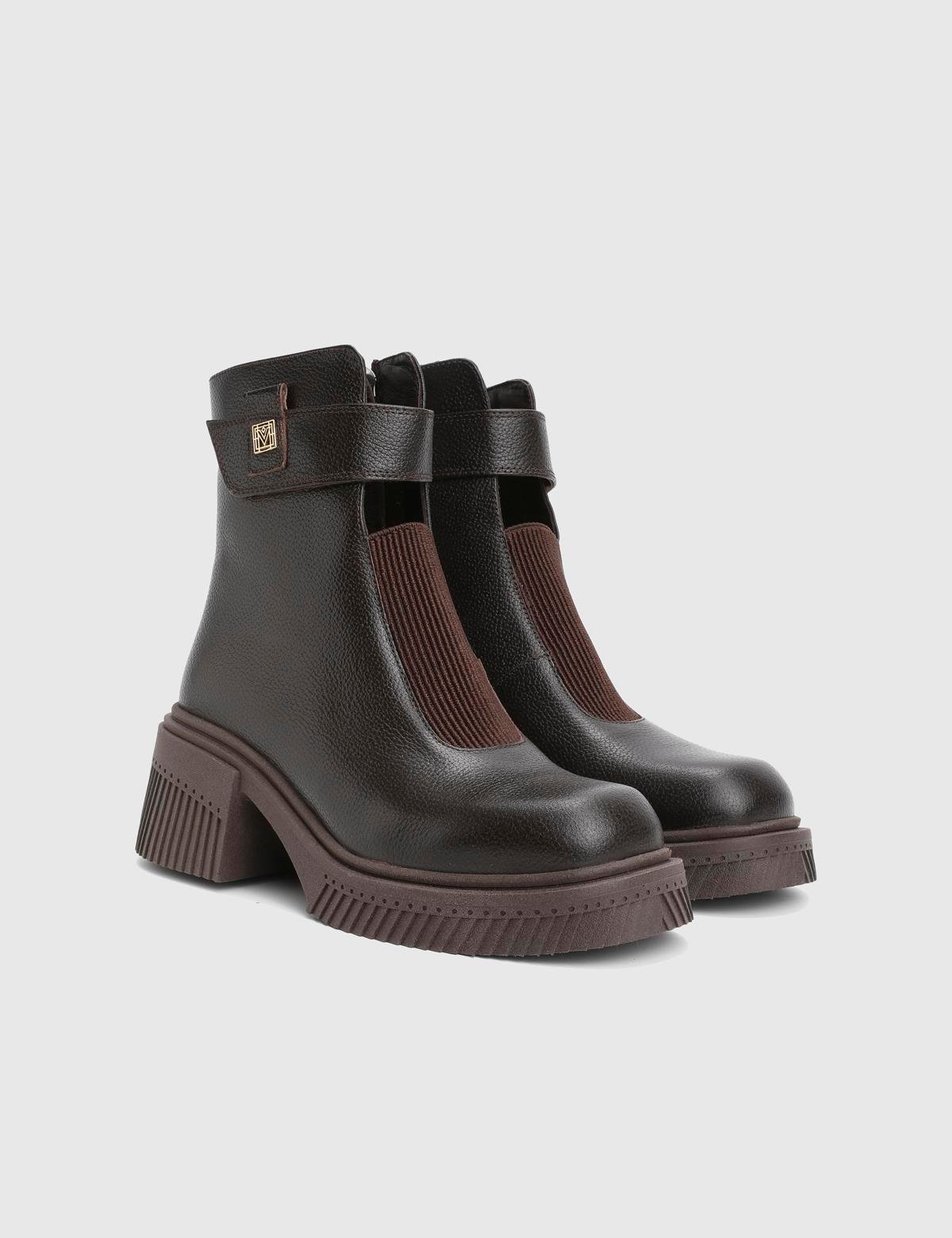 Mussy Brown Leather Women's Boot