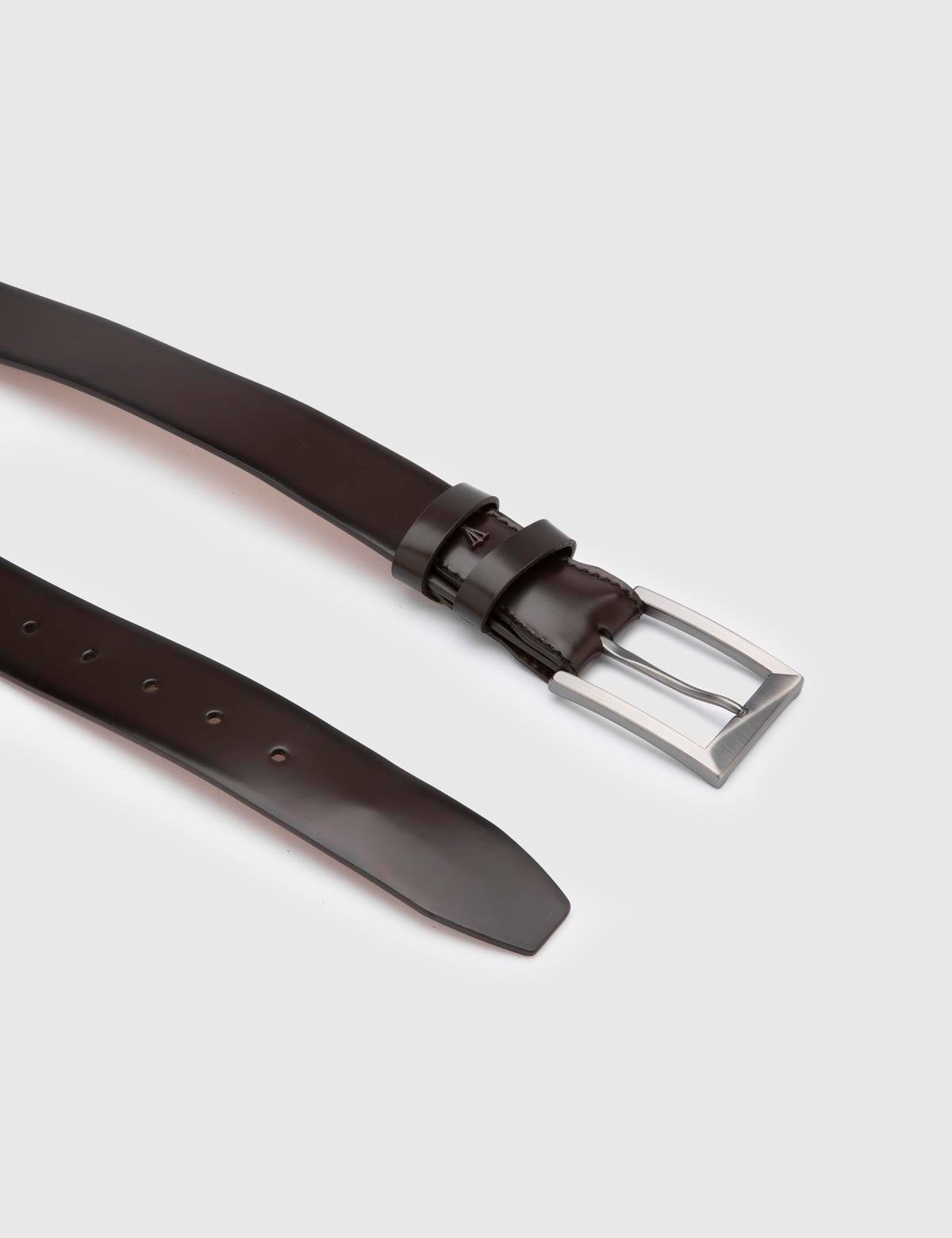 Novak Brown Florentic Leather Men's Belt