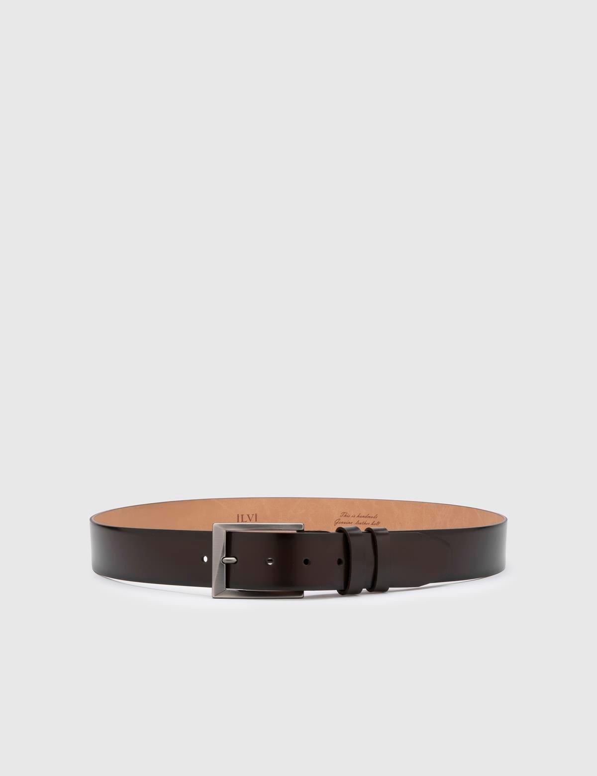 Novak Brown Florentic Leather Men's Belt