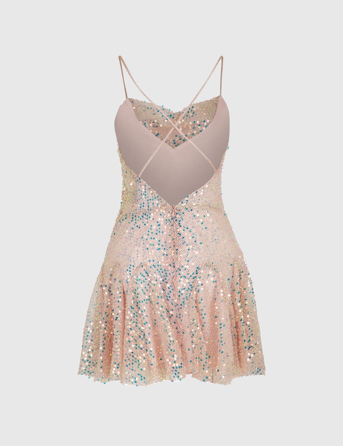 Olina Salmon Pink Women's Dress