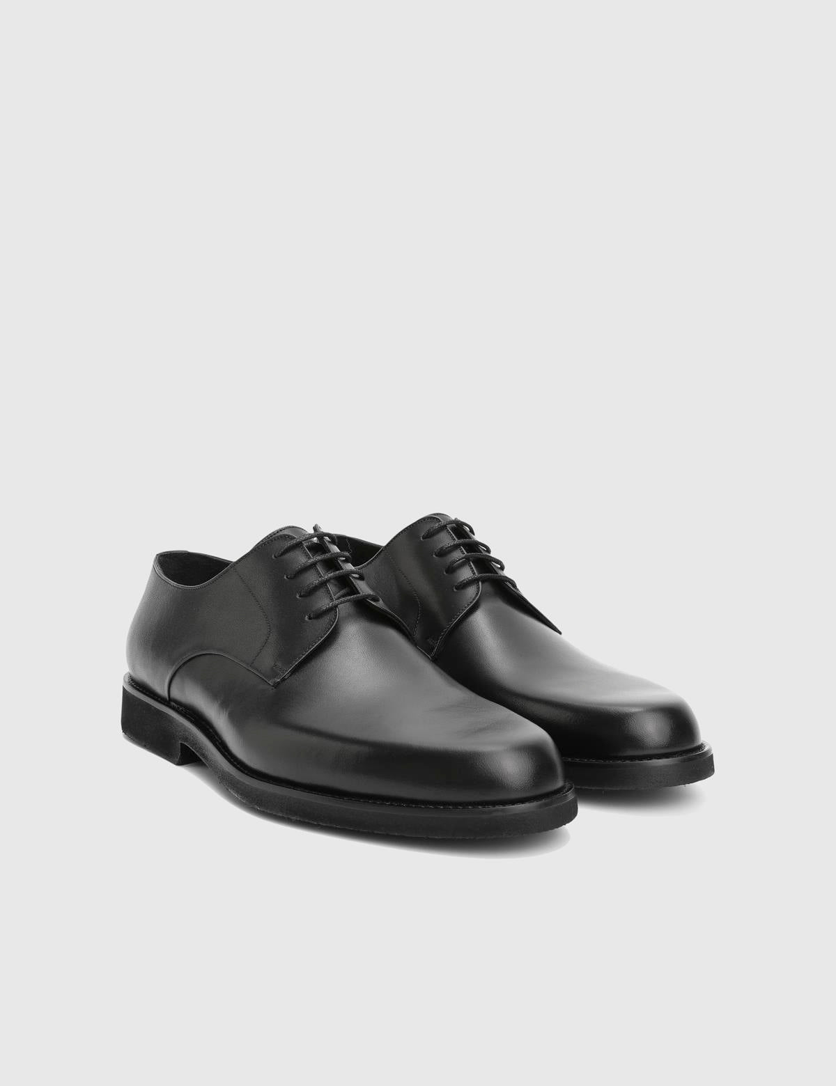 Pablo Black Leather Men's Classic Shoe