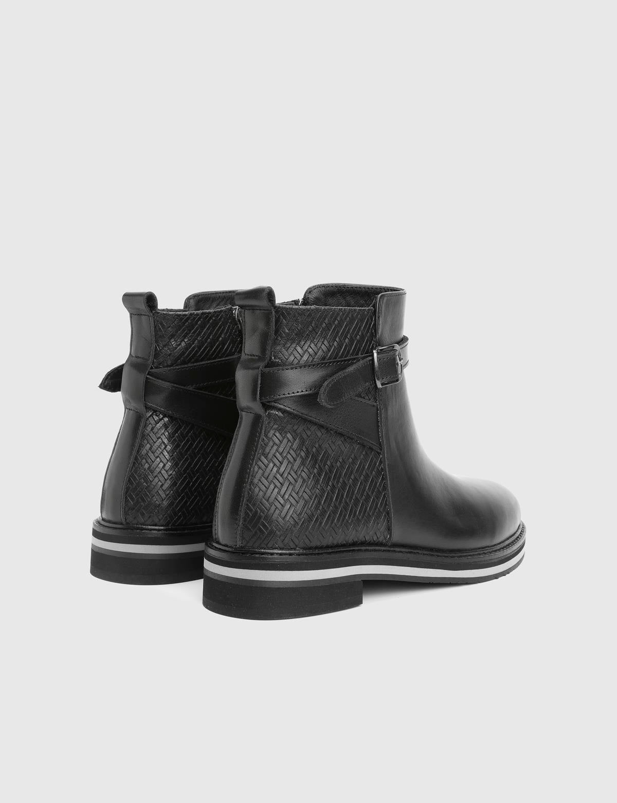Palma Black Leather Women's Boot