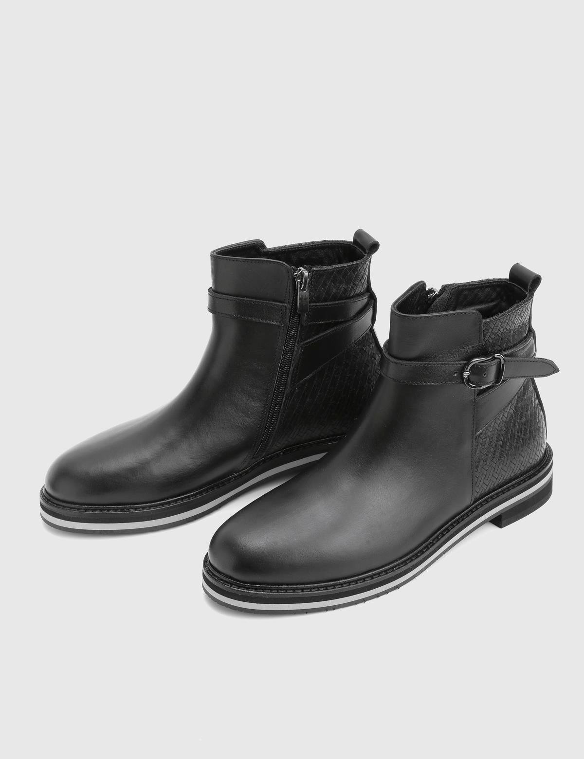 Palma Black Leather Women's Boot