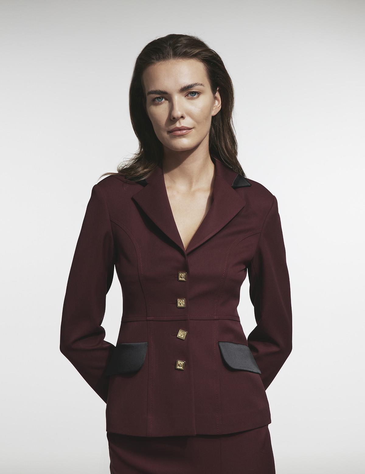 Patrice Burgundy Women's Jacket