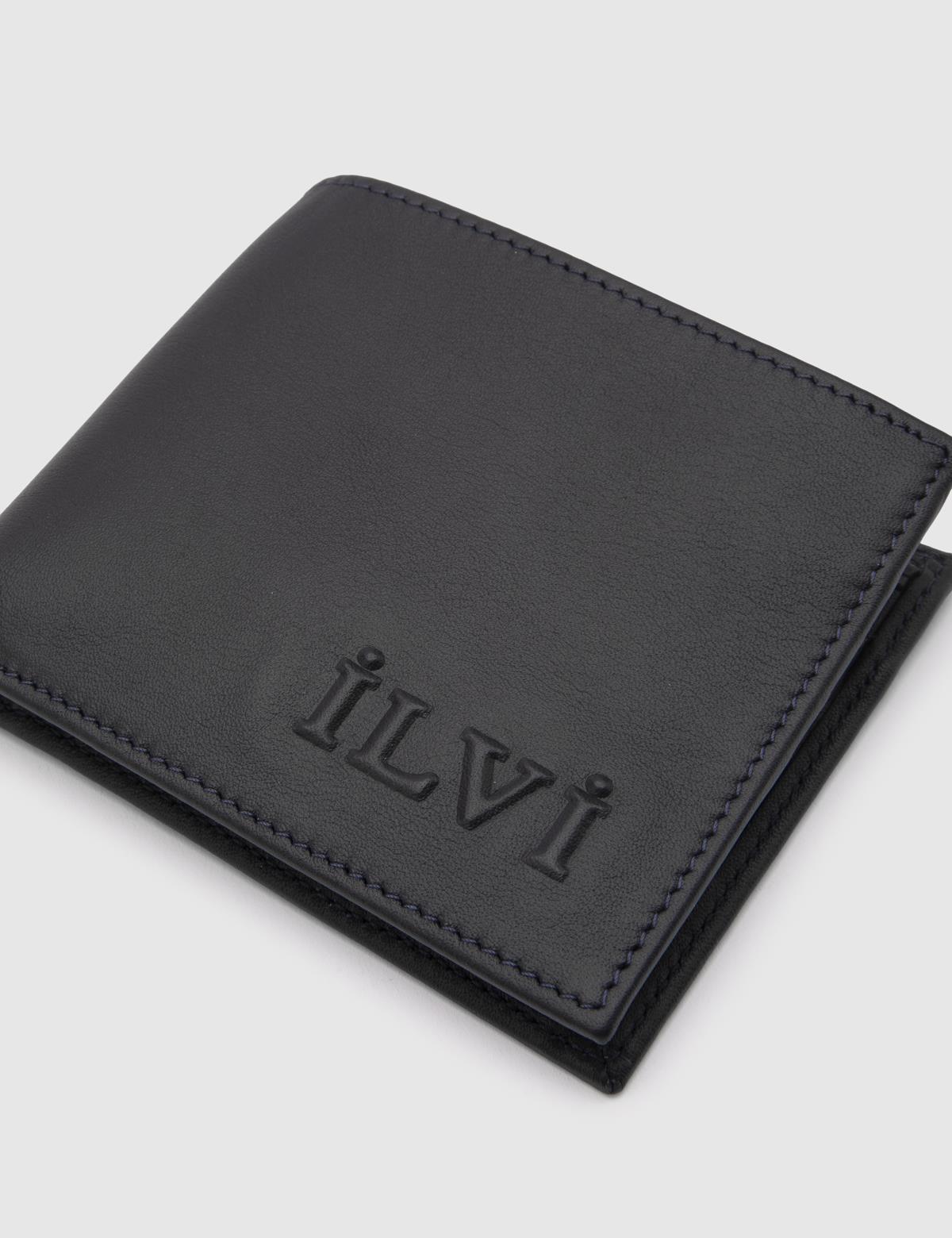Percy Navy Blue Leather Men's Wallet