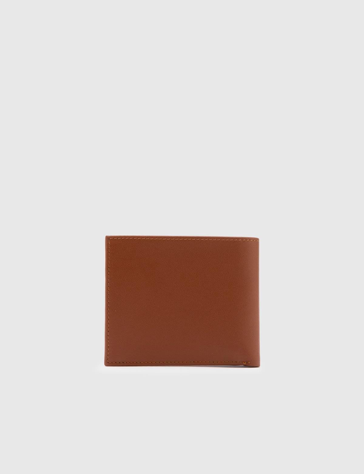 Percy Saddle Brown Leather Men's Wallet