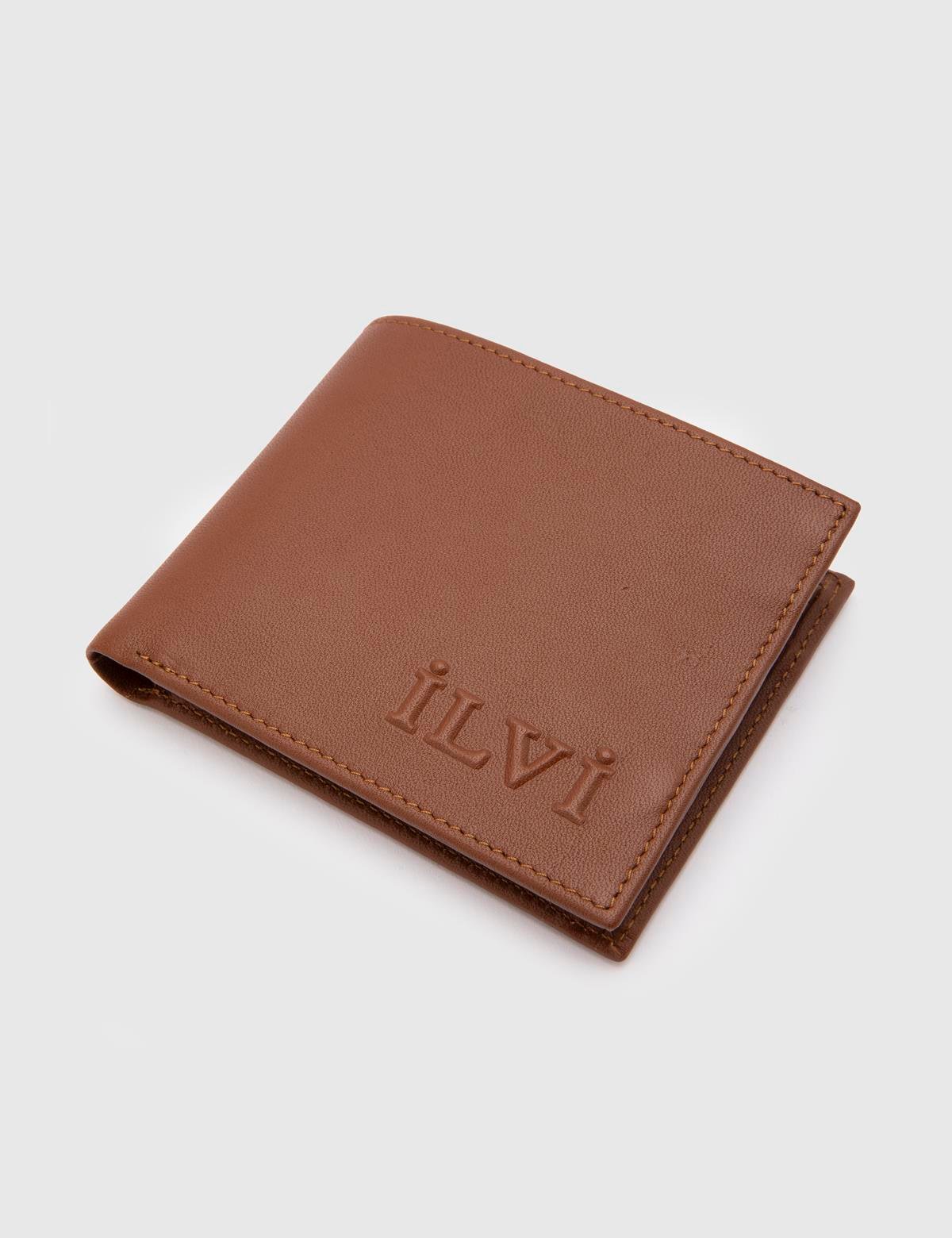 Percy Saddle Brown Leather Men's Wallet