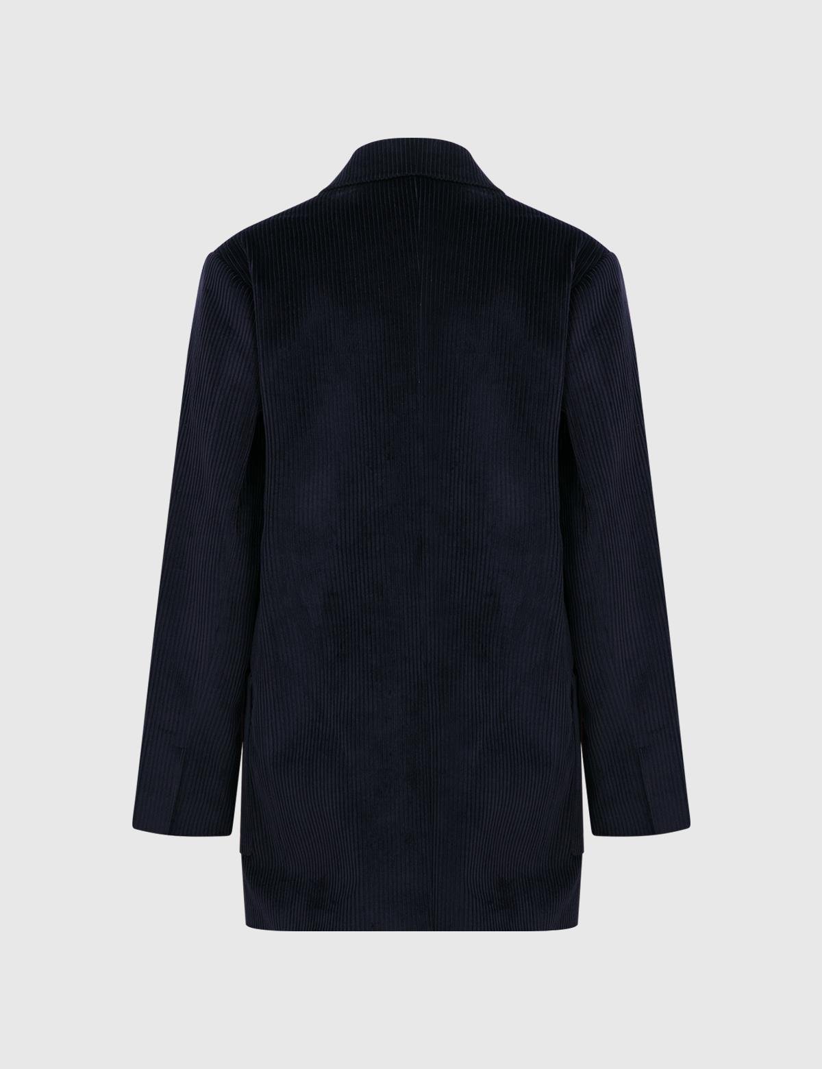 Petro Navy Blue Women's Oversized Jacket
