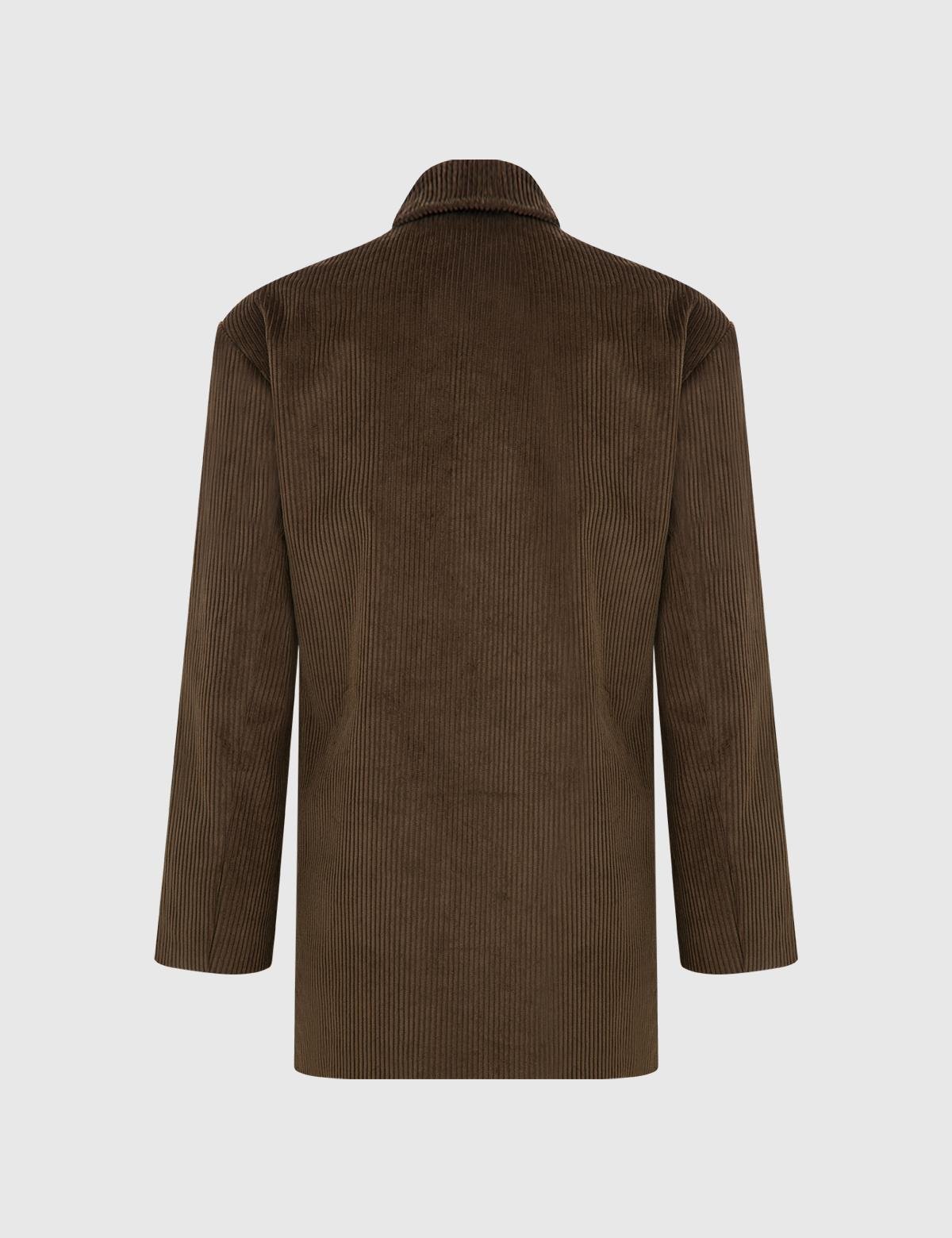 Petrogrüne Oversize-Jacke für Damen