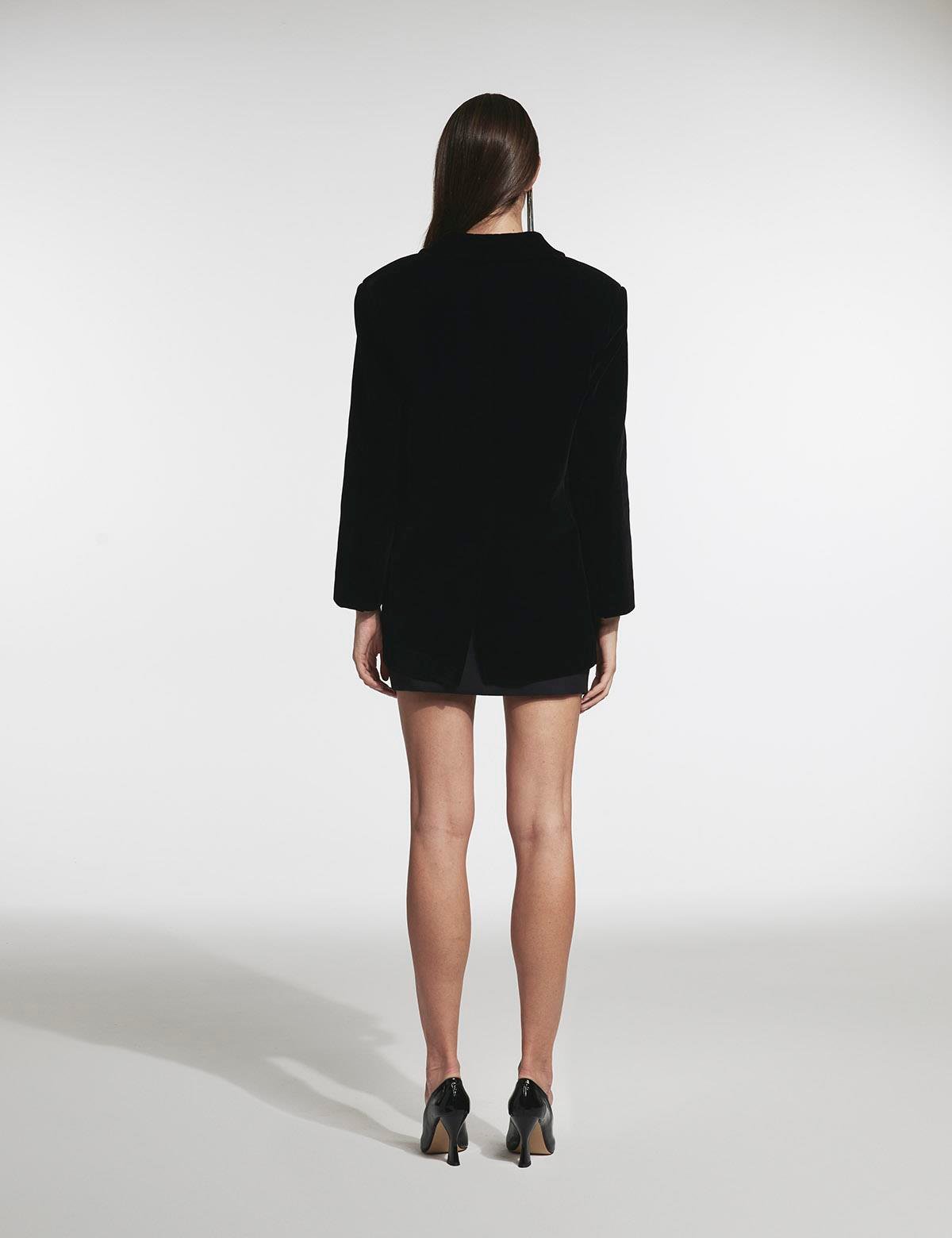 Petro Black Women's Oversized Jacket