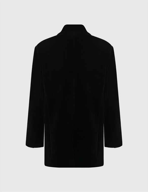 Petro Black Women's Oversized Jacket