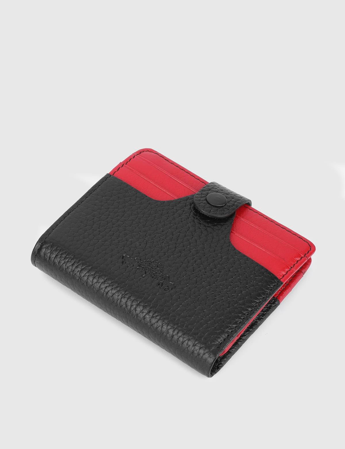 Rainier Black Leather Unisex Wallet