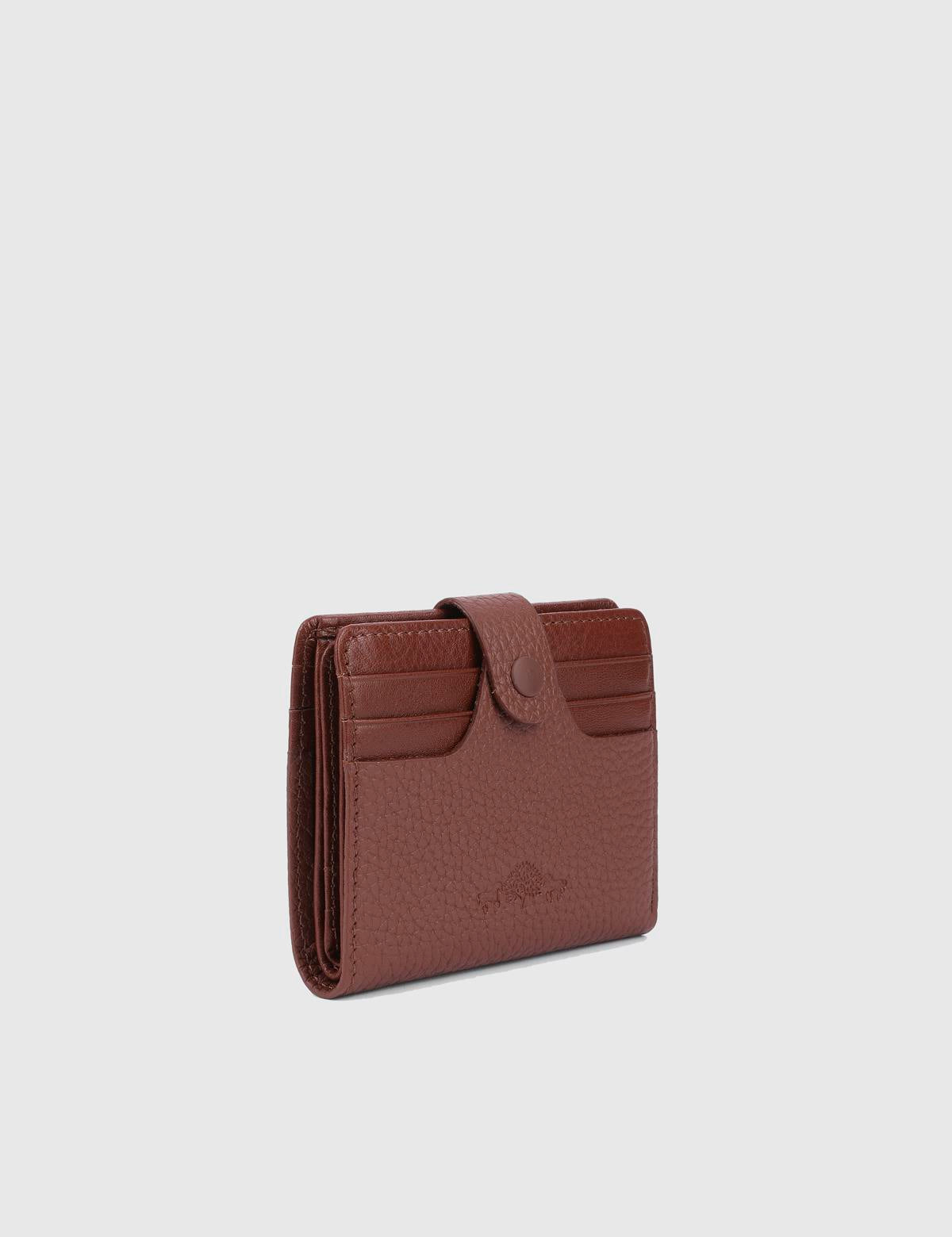 Rainier Saddle Brown Leather Unisex Wallet