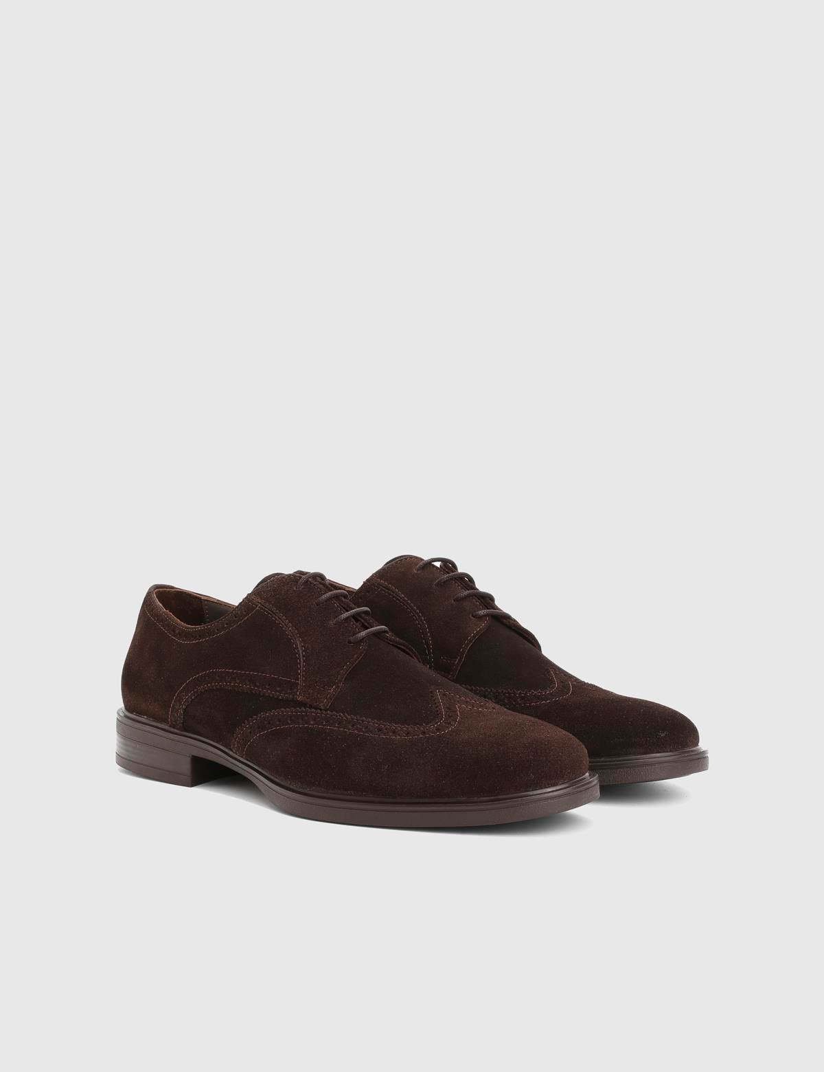 Redi Brown Suede Leather Men's Classic Shoe