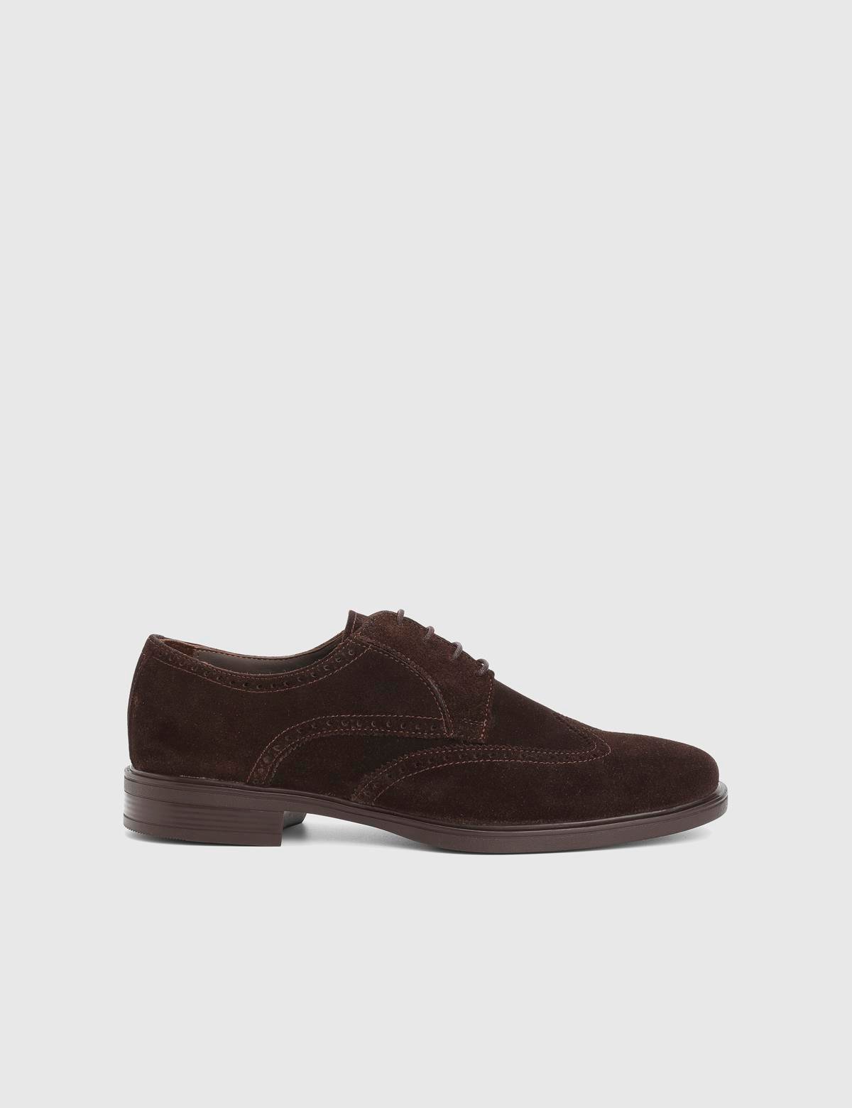 Redi Brown Suede Leather Men's Classic Shoe
