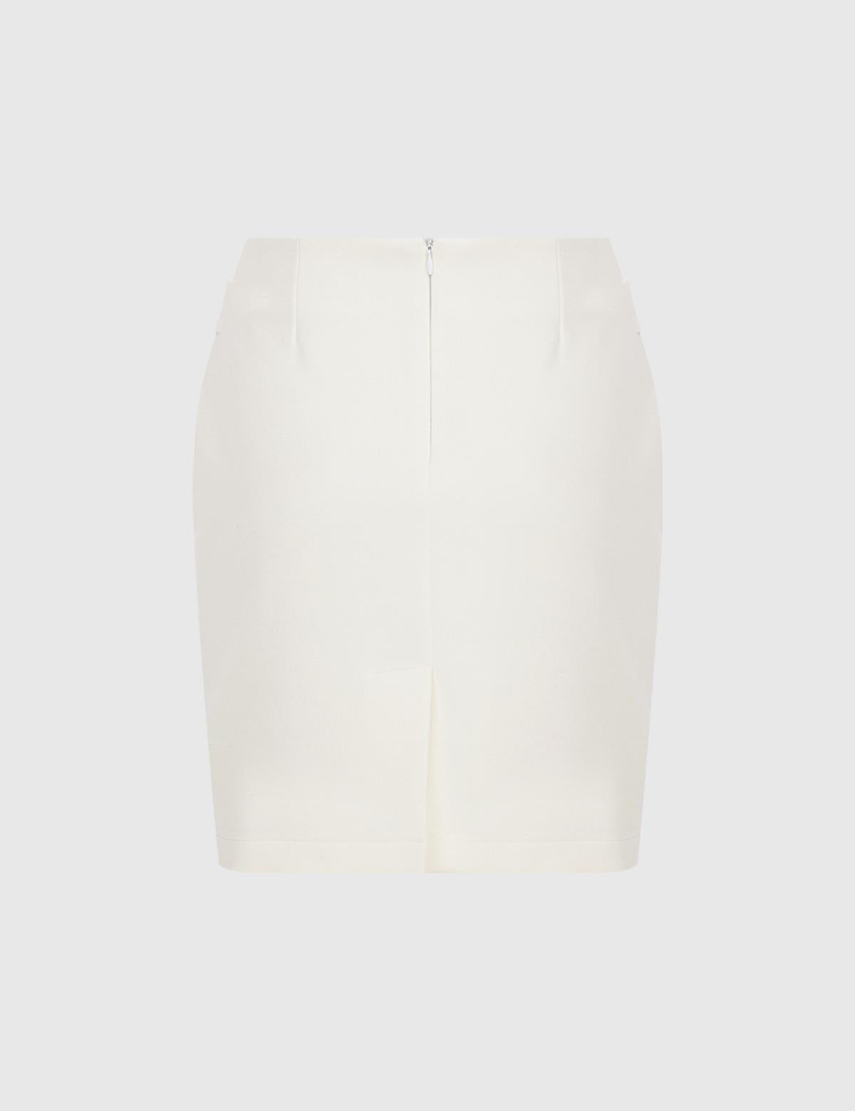 Rıdder White Women's Skirt