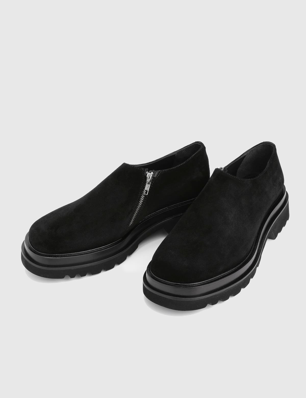 Riven Black Suede Leather Men's Boot