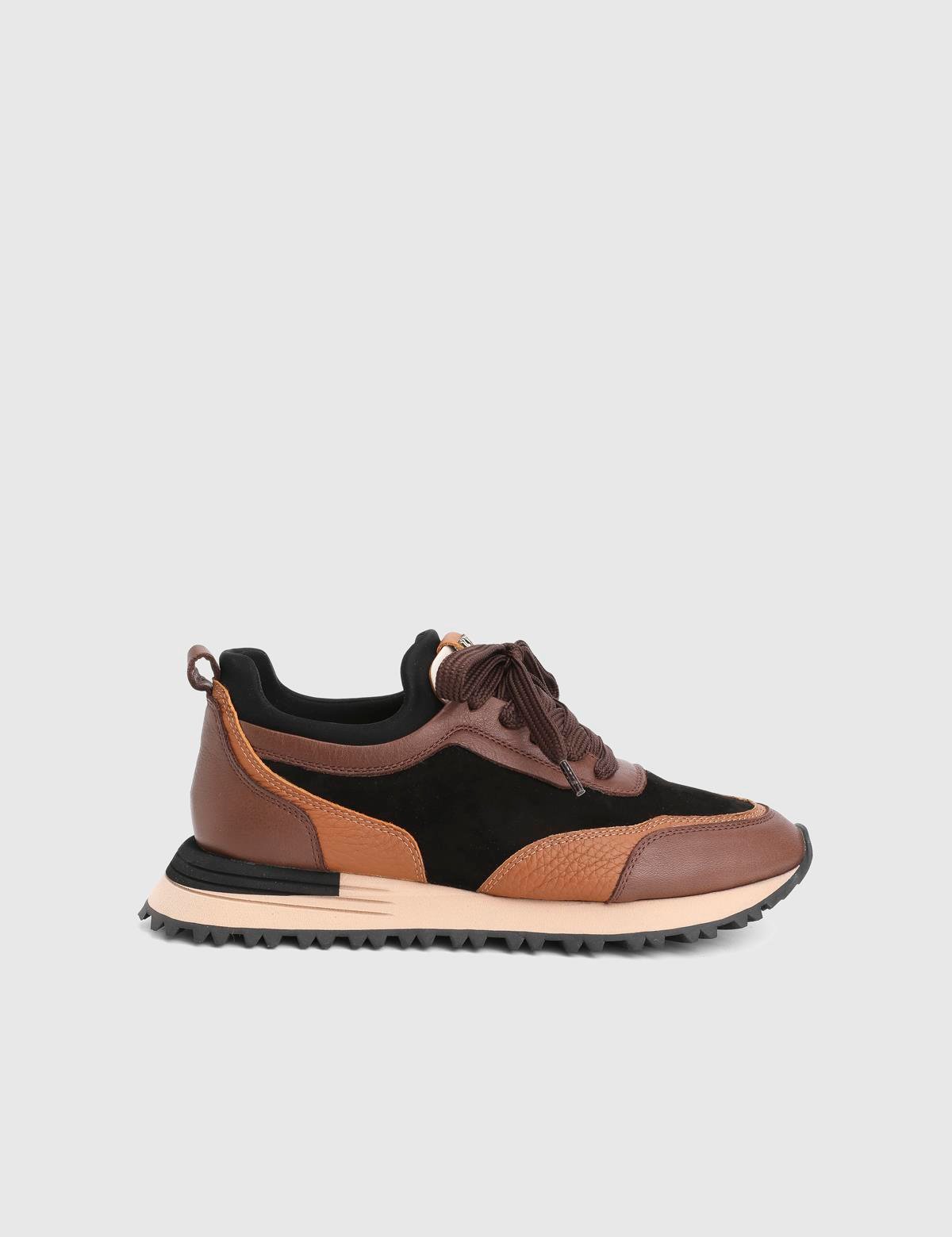 Rozalia Brown Suede Leather Women's Sneaker