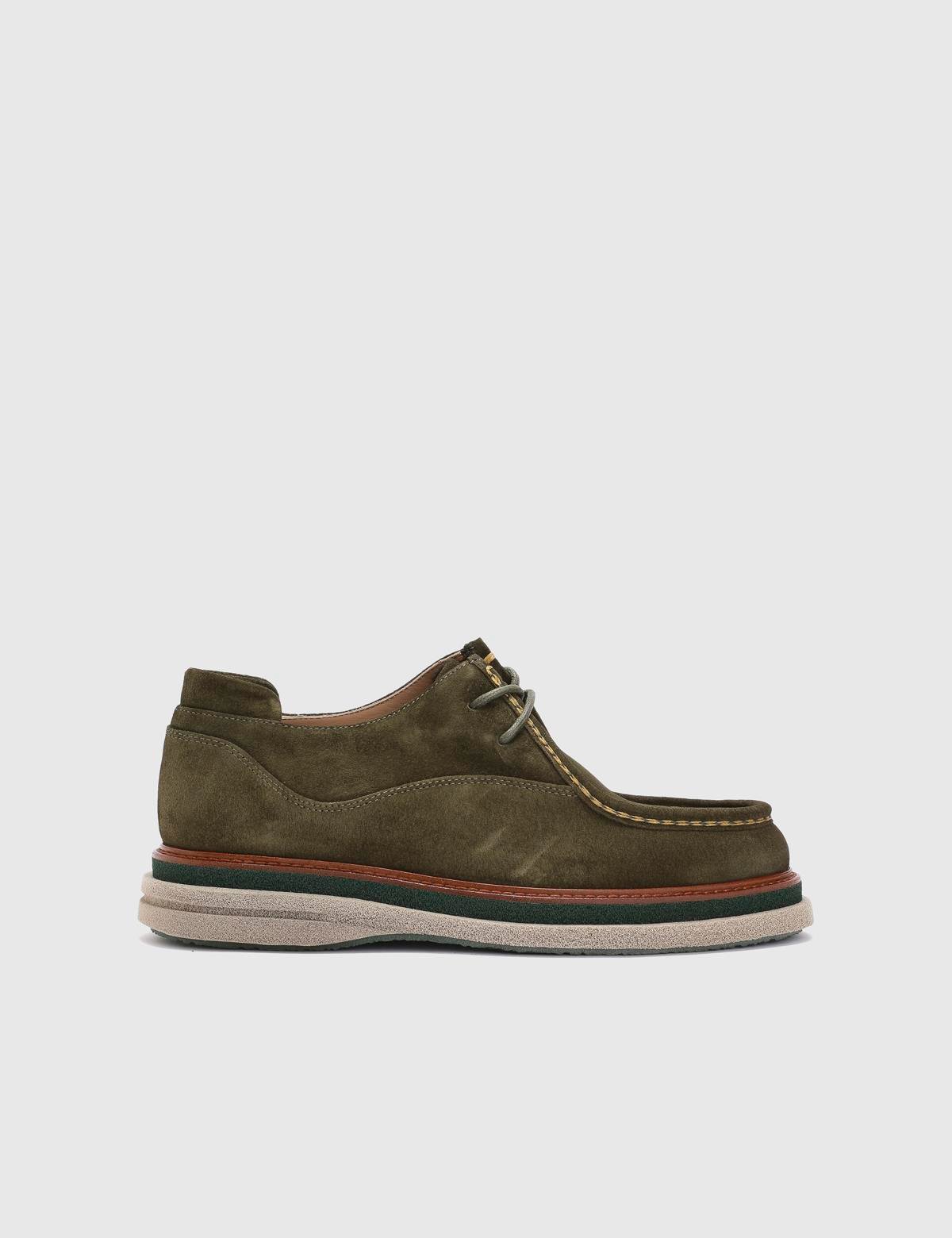 Ryan Green Suede Leather Men's Oxford