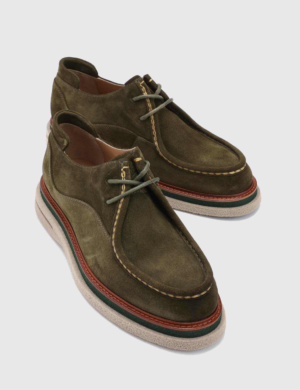 Ryan Green Suede Leather Men's Oxford