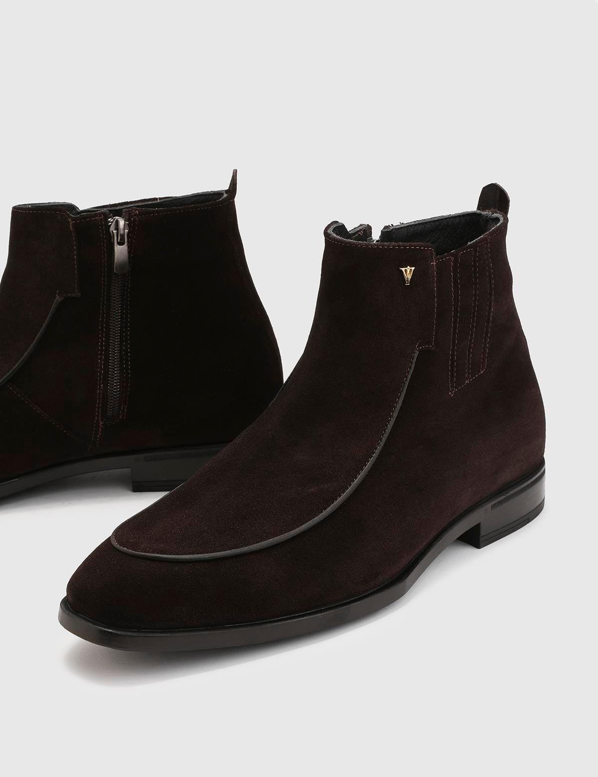 Sancho Brown Suede Leather Men's Boot