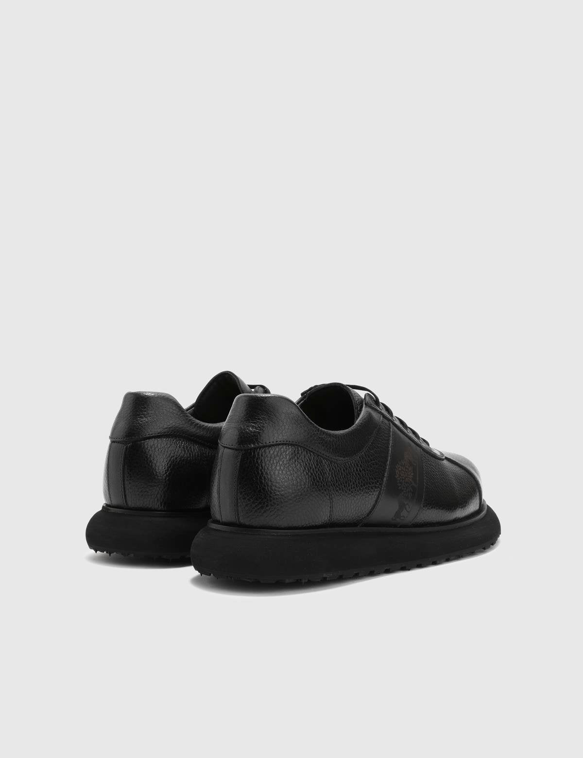 Santino Black Floater Leather Men's Sneaker