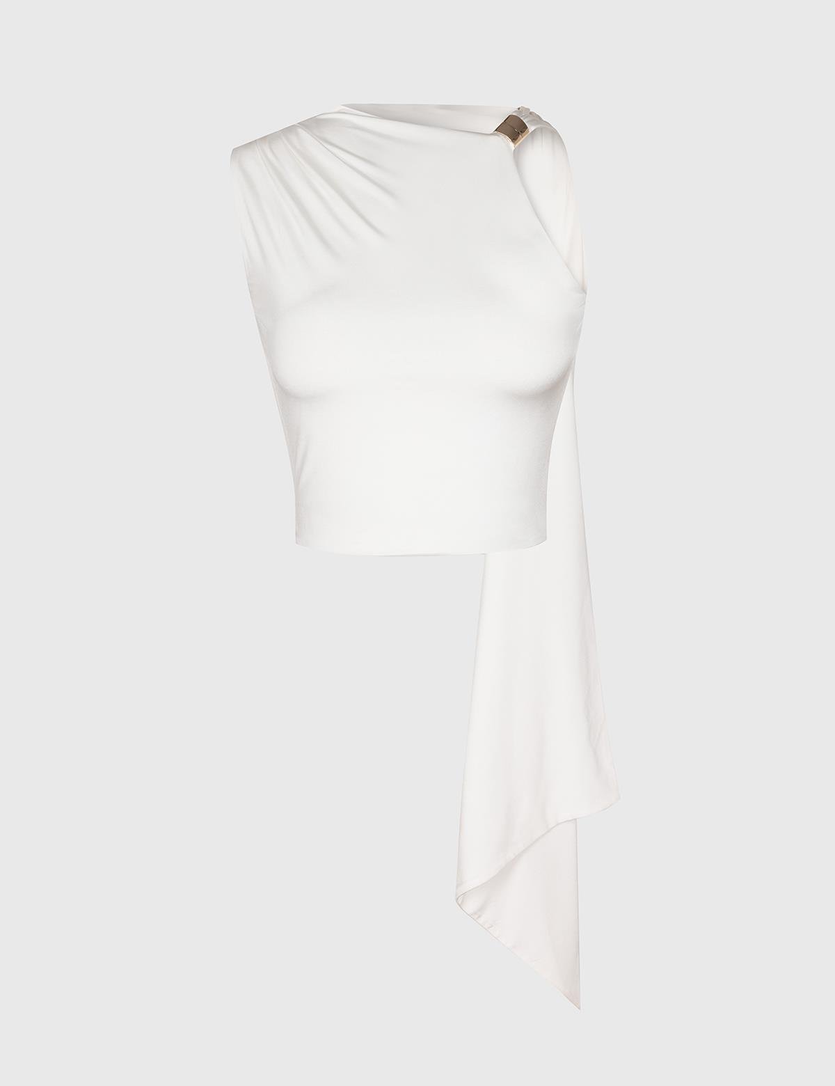Saras White Women's Blouse