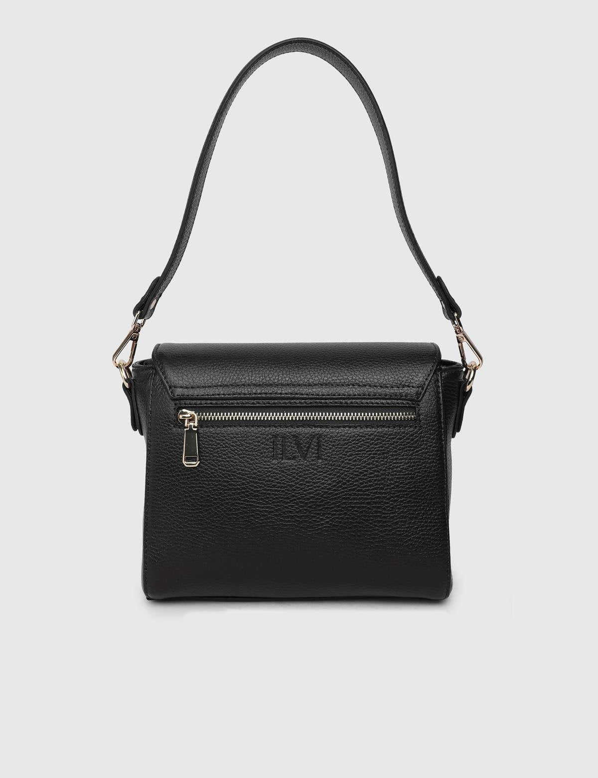 Sofie Black Floater Leather Women's Shoulder Bag