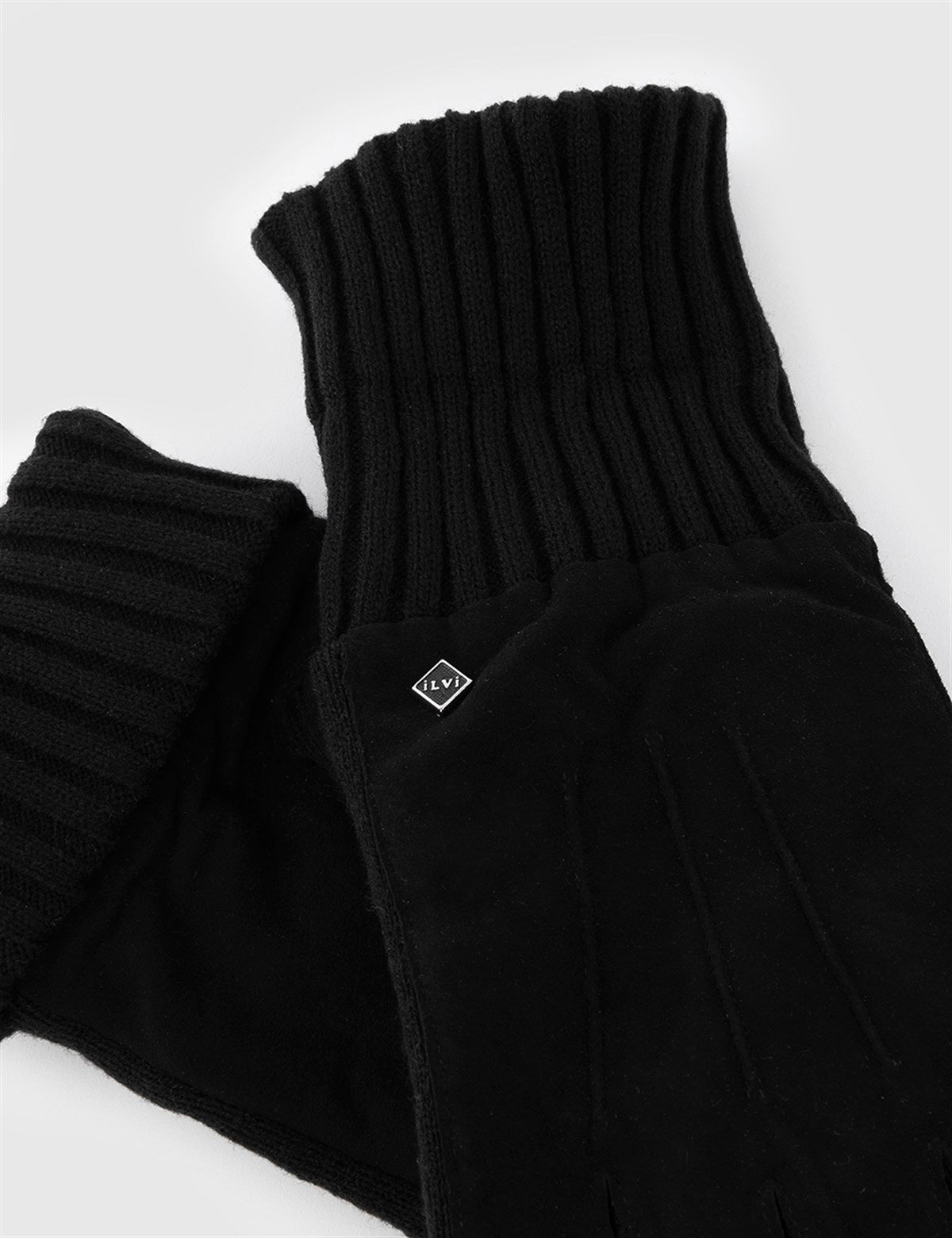 Stavanger Black Suede Men's Leather Gloves